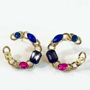 Chain Link Stud Earrings